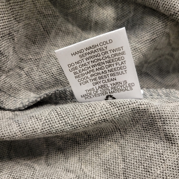 Lucky Brand knit V-neck Button front dress billowy balloon sleeve dress size L - Picture 10 of 12